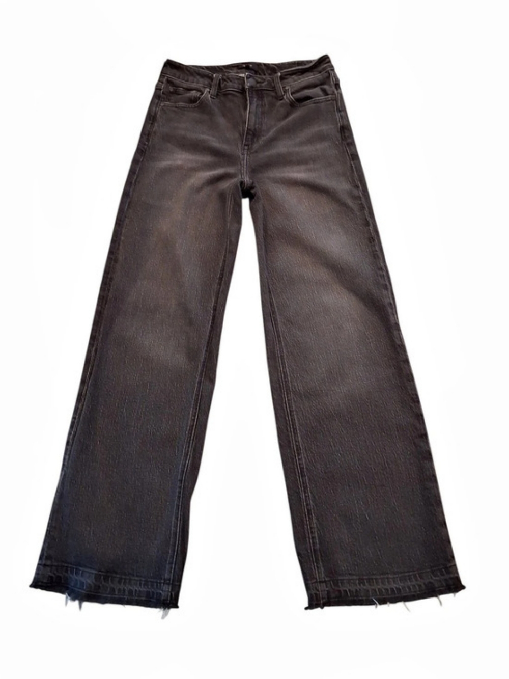Quince Bella Stretch Relaxed Straight Jeans Waist 29 Charcoal